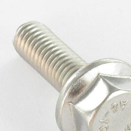 1 x Machine Screw Hexagonal Head Flange With Serration M12X80 Stainless Steel A4