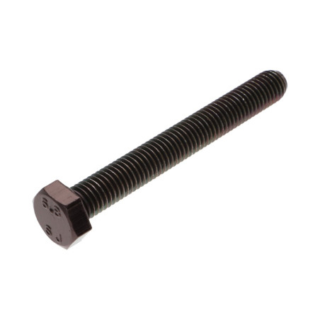 1 x Machine Screw Hexagonal Head M8X80 Class 6.8 Black Zinc Plated