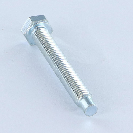 1 x Machine Screw Hexagonal Head M5X38.5 Dog Point Dog Point long Zinc Plated Class 6.8