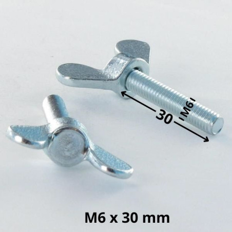 1 x Screw Wing M6X30 Zinc Plated