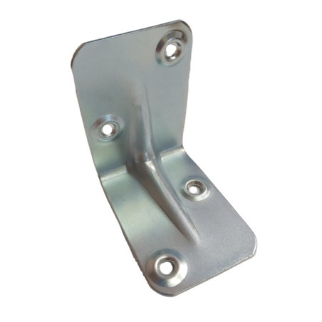 1 x Mounting bracket reinforced pressed 625X625X12 Zinc Plated