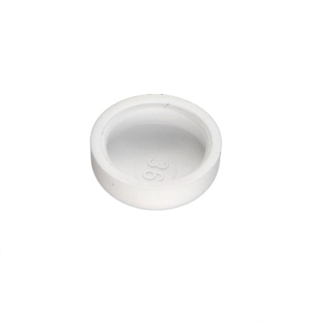 1 x Cover Cap Cylindrical Button Head Screw Diameter ST4.8 Polyethylene Ral9010/Pure White