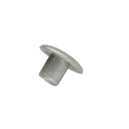 1 x Cover Cap Hole 12/5.5 Length 5.6 Aluminium Ral9006/White Aluminium