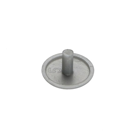 1 x Cap Polyethylene Head Diameter: 12 DT 2.5 Total Lengh 5 Ral9006/White Aluminium