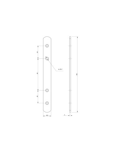 1 x Lug ASSEMBLY Flat 19.5X190 Zinc Plated