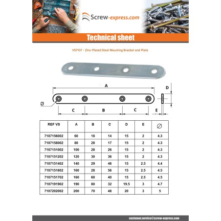 1 x Lug ASSEMBLY Flat 19.5X190 Zinc Plated