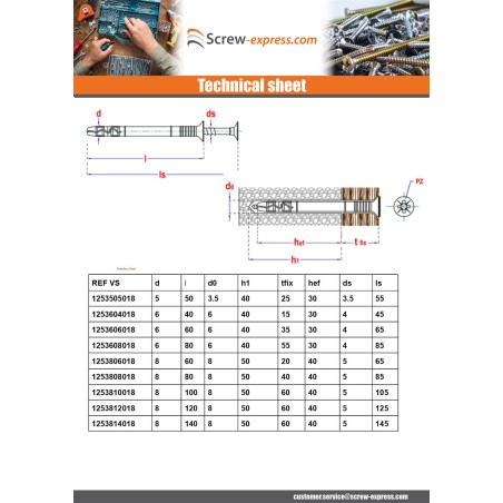 1 x "Hammer-in anchor Zinc Plated 8X45