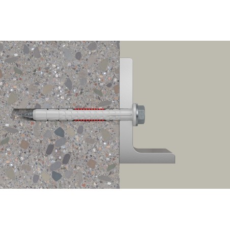 1 x Plug DUOXPANF Hexagonal Head 10X140 Fischer FUS Zinc Plated