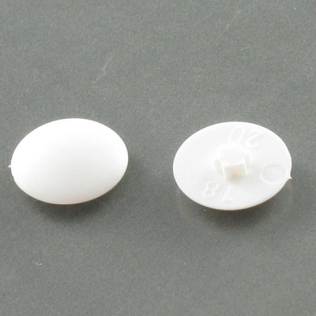 1 x Cover Cap Countersunk Head Torx T20 Head Diameter: 12 Nylon Ral9010/Pure White