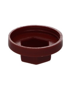 Plastic cap Screw Diameter 6.3 Flat 10 Ral8012/Red Brown 2