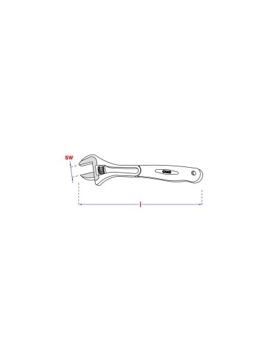 1 x Adjustable spanner 200MM