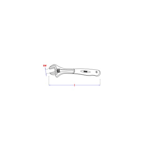 1 x Adjustable spanner 200MM