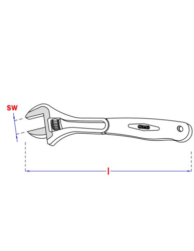 1 x Adjustable spanner 250MM
