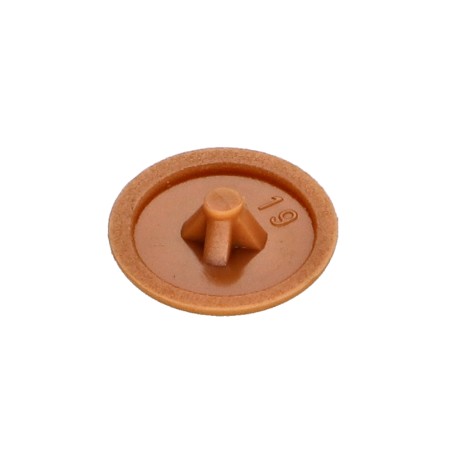 1 x Cap Plastique Pozi N°2 Head Diameter: 12 Ral8001/Ockerbraun