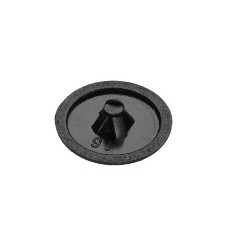 1 x Cap Plastique Pozi PZ2 Head Diameter: 12 Ral9005/Jet Black