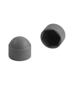 Cover Cap Hexagonal Head M10 Nylon Grey Across Flat 17