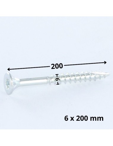 1 x Chipboard Screw Tekor Countersunk Head With...