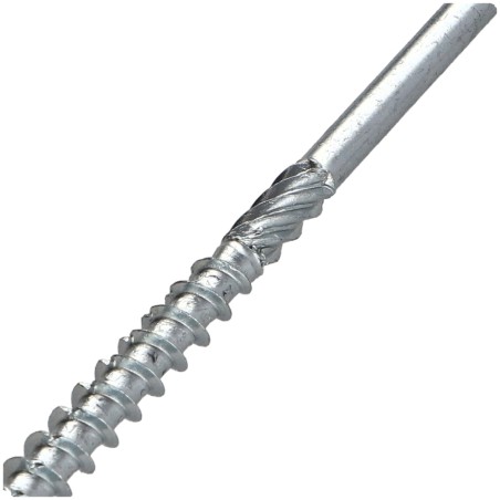 1 x Chipboard Screw Tekor Countersunk Head With Serration 5X100 Thread Length: 60 T25 Zinc Plated cut Type 17 Drilling