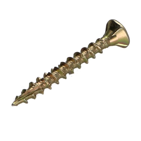 1 x Chipboard Screw Tekor Countersunk Head With Serration 4X45 Thread Length: 27 T20 ZBCR3+ cut Type 17 Drilling Point