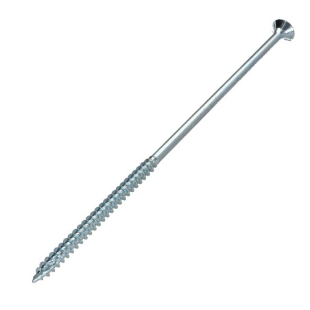 1 x Chipboard Screw Tekor Countersunk Head With Serration 6X180 Thread Length: 70 T30 Zinc Plated cut Type 17 Drilling