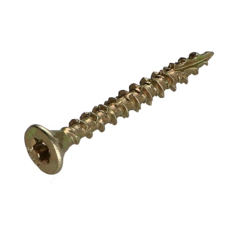 1 x Chipboard Screw Tekor Countersunk Head With Serration 4X35 Full Thread T20 ZBCR3+ cut Type 17 Drilling Point
