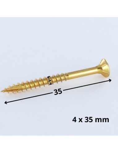 1 x Chipboard Screw Tekor Countersunk Head With...