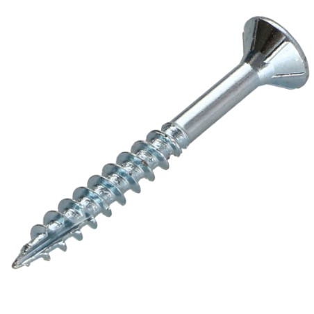 1 x Chipboard Screw Tekor Countersunk Head With Serration 4X50 Thread Length: 30 T20 Zinc Plated cut Type 17 Drilling