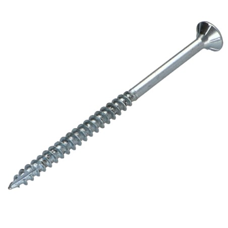 1 x Chipboard Screw Tekor Countersunk Head With Serration 5X60 Thread Length: 36 T25 Zinc Plated cut Type 17 Drilling