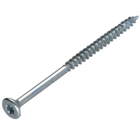 1 x Chipboard Screw Tekor Countersunk Head With Serration 4X60 Thread Length: 36 T20 Zinc Plated cut Type 17 Drilling