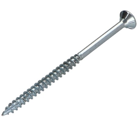 1 x Chipboard Screw Tekor Countersunk Head With Serration 4X60 Thread Length: 36 T20 Zinc Plated cut Type 17 Drilling