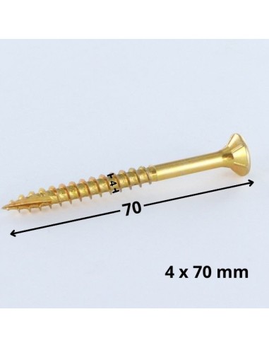 1 x Chipboard Screw Tekor Countersunk Head With...