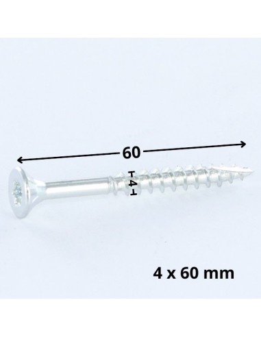 1 x Chipboard Screw Tekor Countersunk Head With...