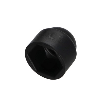 1 x Cover Cap Hexagonal Head M6 Black Polyethylene Across Flat 10