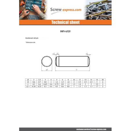 1 x Pin FLANNELEE Zinc Plated 8X40 G01