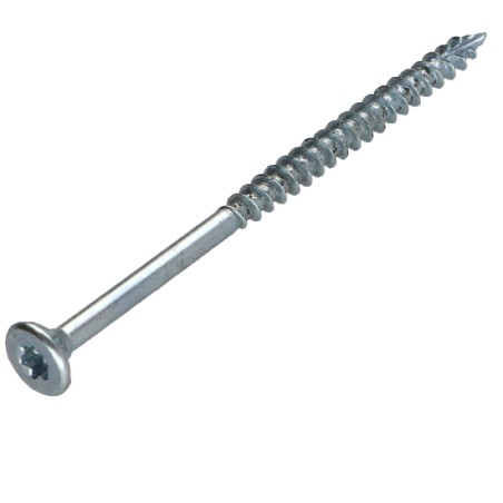 1 x Chipboard Screw Tekor Countersunk Head With Serration 4.5X70 Thread Length: 42 T25 Zinc Plated cut Type 17 Drilling