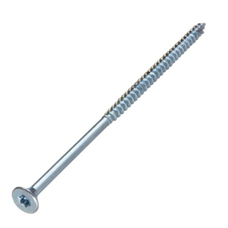 1 x Chipboard Screw Tekor Countersunk Head With Serration 6X140 Thread Length: 70 T30 Zinc Plated cut Type 17 Drilling