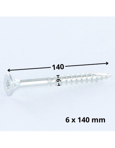 1 x Chipboard Screw Tekor Countersunk Head With...