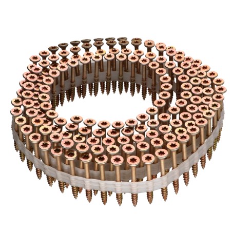 160 x Sold In Roll 160 Chipboard Screw Tekor Countersunk Head With Serration 4X40 Thread Length: 22 T20 ZBCR3+