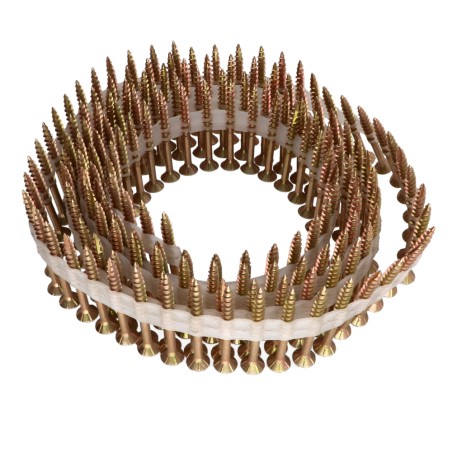 160 x Sold In Roll 160 Chipboard Screw Tekor Countersunk Head With Serration 4X40 Thread Length: 22 T20 ZBCR3+