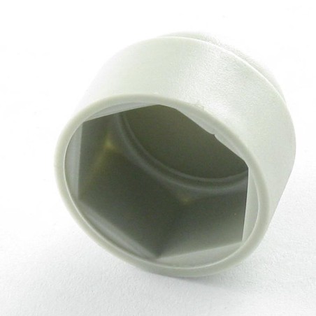 1 x Cover Cap Hexagonal Head M12 Polyethylene Across Flat 18 RAL7038