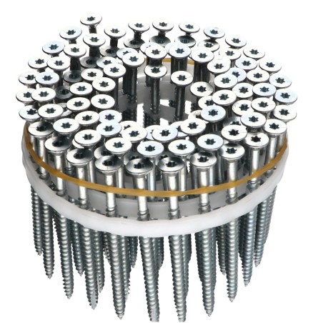 1 x Sold In Roll 100 Chipboard Screw Countersunk Head With Serration 5X80 Thread Length: 60 T20 cut Type 17 Drilling Point