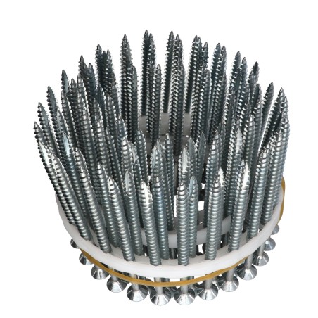 1 x Sold In Roll 100 Chipboard Screw Countersunk Head With Serration 5X80 Thread Length: 60 T20 cut Type 17 Drilling Point