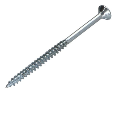 1 x Chipboard Screw Tekor Countersunk Head With Serration 4X70 Thread Length: 42 T20 Zinc Plated cut Type 17 Drilling