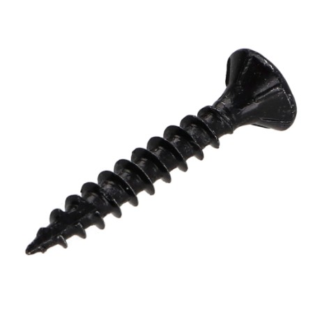 1 x Chipboard Screw Tekor Countersunk Head With Serration 4X35 T20 Black Zinc Plated Full Thread cut Type 17 Drilling