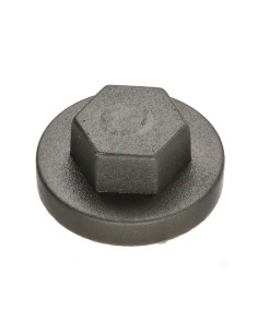 Plastic cap Screw Diameter 6.3 Flat 10 Ral7022/Umber Grey