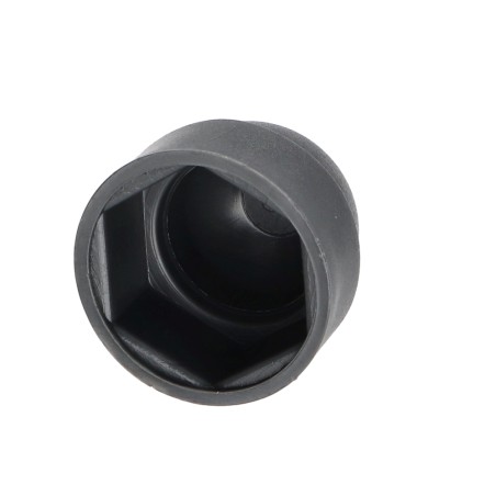 1 x Cover Cap Hexagonal Head M10 Polyethylene Ral7016/Anthracite Grey Across Flat 17