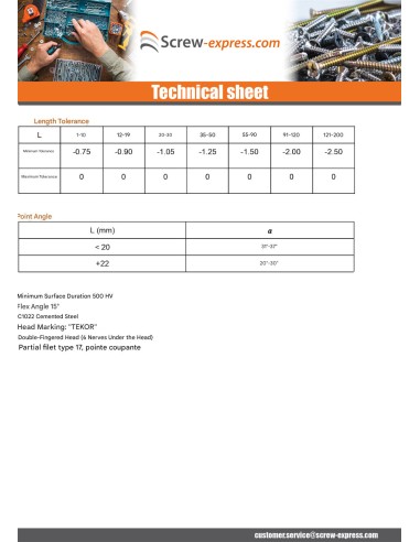 1 x Chipboard Screw Countersunk Head T10 3X25...
