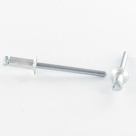 1 x Blind rivets Aluminium Stahlgewinde 3.2X18 Thickness Of Panel 13 to 15 Countersunk Head ALX