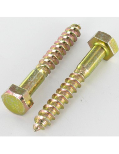 1 x Coach Screws/Hexagonal Head Wood 10X50...