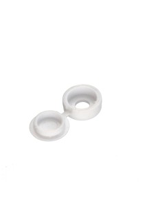 Cover Cap Rivet Plastique White